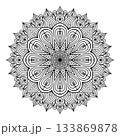 Mandala coloring page pattern art, floral doodle mandala for coloring pages interior 133869878