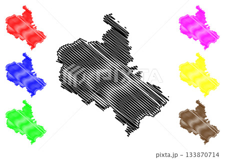 Solan district (Himachal Pradesh State, Republic of India) map vector illustration, scribble sketch Solan map Solan district (Himachal Pradesh State, Republic of India) map vector illustration, scribble sketch Solan map 133870714