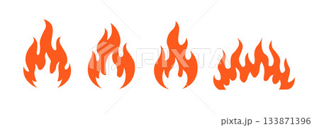 Flame fire hot vector icon logo. Flame symbol illustration simple background burn shape fireball. Flame fire hot vector icon logo. Flame symbol illustration simple background burn shape fireball. 133871396