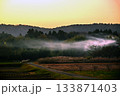 里山、晩秋の夕暮れ 133871403