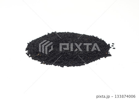 black cumin seeds isolated on a white background. useful food for improving the function of the digestive tract, increases the tone and work of the intestines black cumin seeds isolated on a white background. useful food for improving the function of the digestive tract, increases the tone and work of the intestines 133874006
