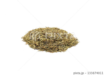 Spice dry rosemary in spoon isolated on white background Spice dry rosemary in spoon isolated on white background 133874011