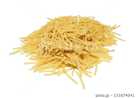 pile of vermicelli isolated on white background 133874041