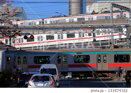 北千住の大踏切 北千住の大踏切 133874182