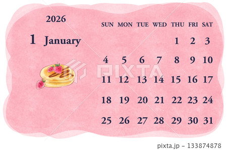 2026年1月のカレンダー 日曜日始まり 2026年1月のカレンダー 日曜日始まり 133874878