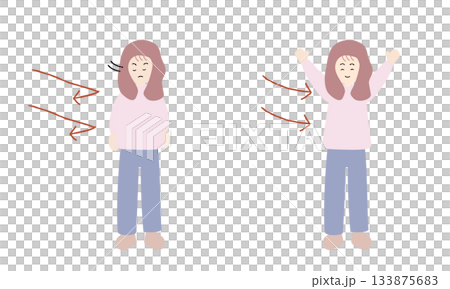 好意を拒絶してふさぎ込む女性と素直に受け取る女性 好意を拒絶してふさぎ込む女性と素直に受け取る女性 133875683