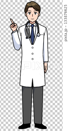 説明する男性医師 説明する男性医師 133876625