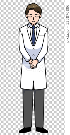 謝る男性医師 謝る男性医師 133876806