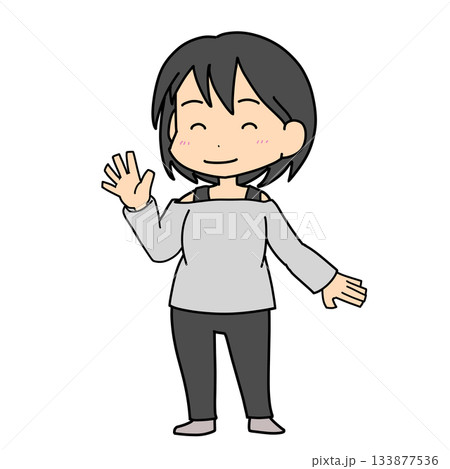 笑顔の女性 133877536