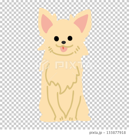 吉娃娃犬手繪插圖 133877918