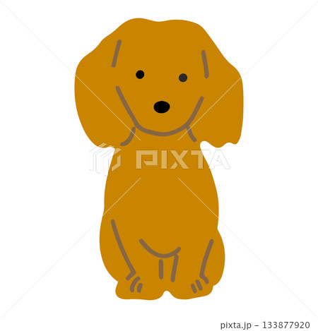 ダックスフンド 手書き ゆるい犬イラスト ダックスフンド 手書き ゆるい犬イラスト 133877920