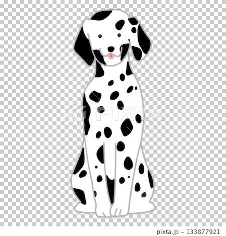 手繪達爾馬提亞犬插圖 手繪達爾馬提亞犬插圖 133877921