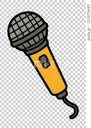 カラオケマイクのポップイラスト 133879443