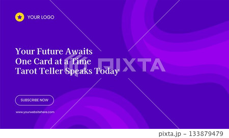 Flat Cartoon Fortune Teller Hand-Drawn Illustration Template Designed For Thumbnail Background Flat Cartoon Fortune Teller Hand-Drawn Illustration Template Designed For Thumbnail Background 133879479