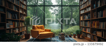 自然の中にあるお洒落なホテル 133879492