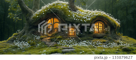 絵本に出て来るような可愛い小屋 133879627