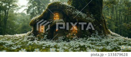 絵本に出て来るような可愛い小屋 133879628