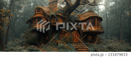 絵本に出て来るような可愛い家 133879633