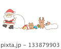 サンタクロースさんとトナカイさん 133879903