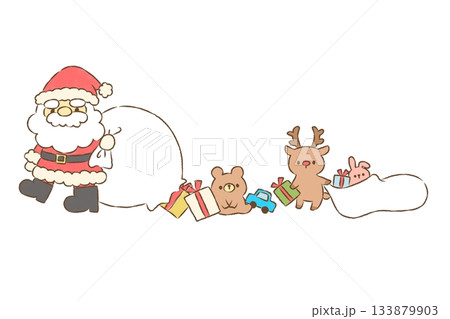 サンタクロースさんとトナカイさん 133879903