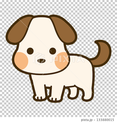 一條逗人喜愛的狗的例證 一條逗人喜愛的狗的例證 133880015