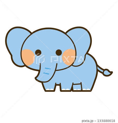 かわいいゾウのイラスト かわいいゾウのイラスト 133880018