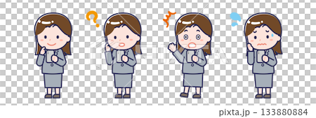 スマートフォンを使う「会社員」の女性 133880884