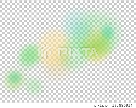 黄緑と黄色の淡い水彩のにじむテクスチャ素材	 133880914