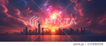 未来の都市 133880936