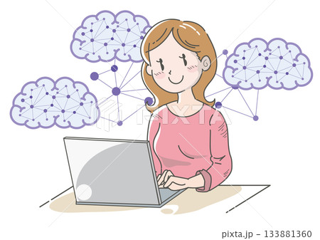 人工知能を使いこなす女性1 133881360