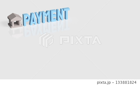 Banking Payment Financial Transaction Concept 3d render. 133881824