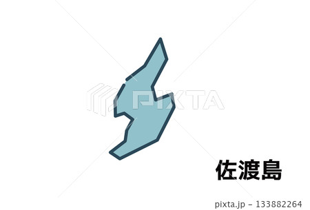 佐渡島 地図 アイコン【都道府県シリーズ】 佐渡島 地図 アイコン【都道府県シリーズ】 133882264