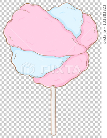 Heart cotton candy Heart cotton candy 133883823
