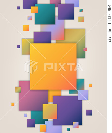 Vibrant Abstract Geometric Background with Overlapping Colorful Squares and Modern Gradient Shapes Vibrant Abstract Geometric Background with Overlapping Colorful Squares and Modern Gradient Shapes 133883964