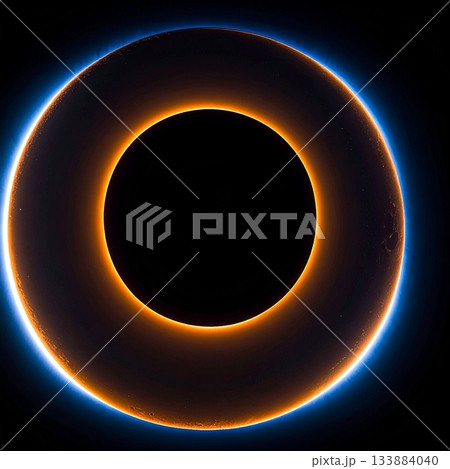皆既日食　黄金の輪　イラスト 133884040