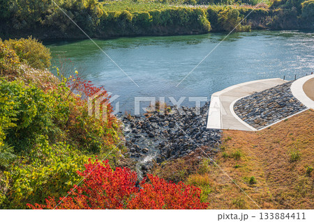 宇治川風景 京都市伏見区 宇治川風景 京都市伏見区 133884411