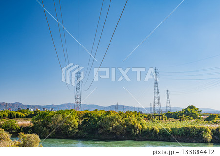 宇治川風景　京都市伏見区 133884412