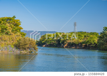 宇治川風景　京都市伏見区 133884420
