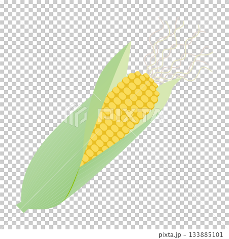 とうもろこし　炭水化物の多い野菜 133885101