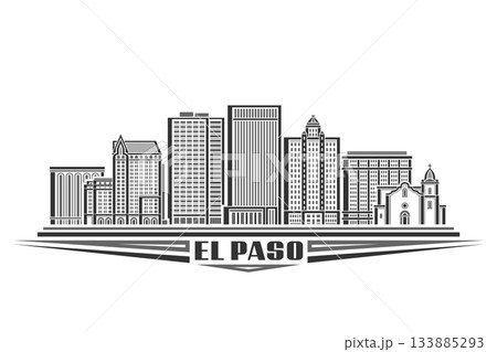 Vector illustration of El Paso Vector illustration of El Paso 133885293