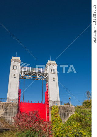 三栖閘門　近代化産業遺産　京都市伏見区 133885315