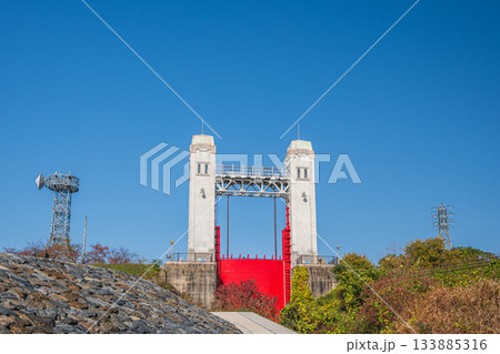 三栖閘門　近代化産業遺産　京都市伏見区 133885316