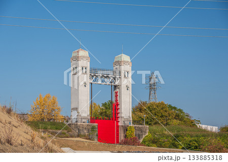 三栖閘門　近代化産業遺産　京都市伏見区 133885318