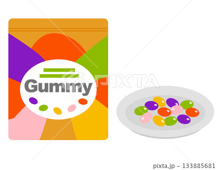 グミキャンディのイラスト 133885681