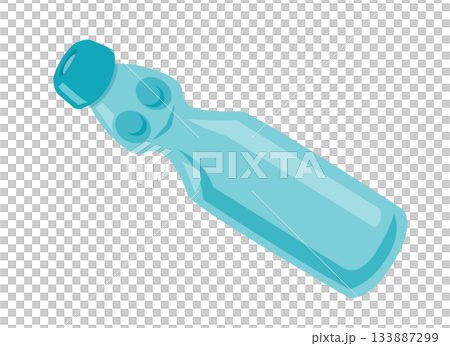ラムネのビンのイラスト ラムネのビンのイラスト 133887299