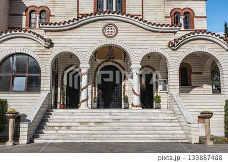 Church of Apostle Paul and Saint Asti in Durres in Albania. Orthodox church in Durres,Albania Church of Apostle Paul and Saint Asti in Durres in Albania. Orthodox church in Durres,Albania 133887488