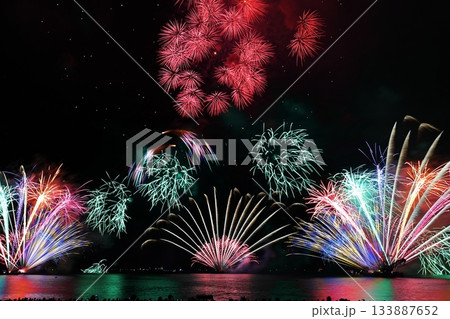 気比の松原の花火 133887652