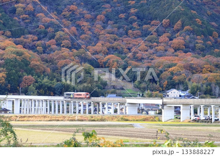 晩秋の井原鉄道 133888227