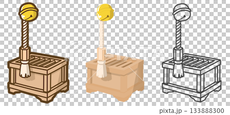 賽銭箱と鈴 133888300