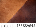 Brown and Tan Distressed Leather Surface Texture 133889648